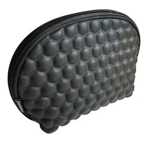 TheBumpBag Black Textured Cosmetic Bag